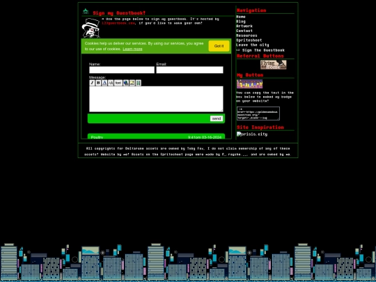guestbook screenshot