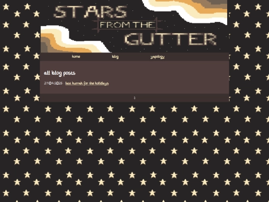 blog-mainpage screenshot