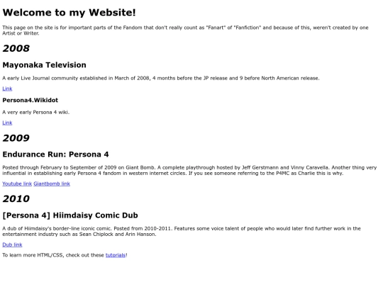 OtherImportantFandomEvents screenshot