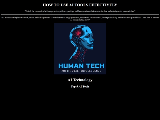 HOW TO USE AI TOOLS screenshot
