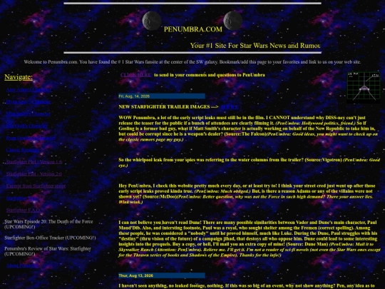 StarfighterWebring/Penumbra screenshot