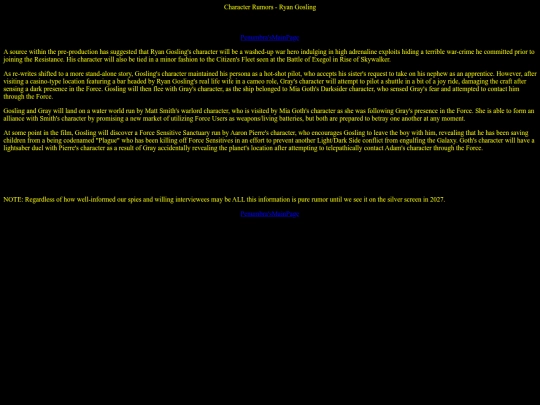 StarfighterWebring/PenumbraArticles/RyanGoslingRumors screenshot