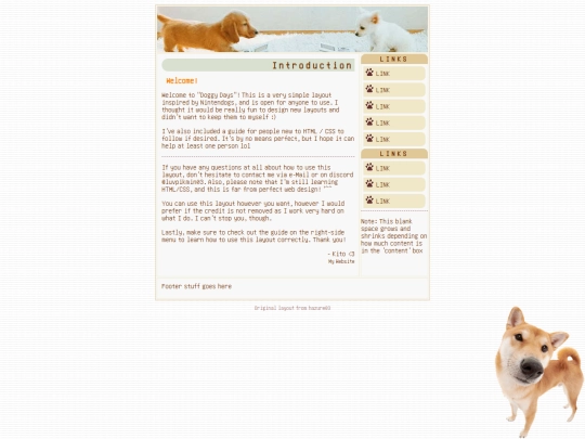 custom-layouts/layout-doggydays/exampleindex screenshot