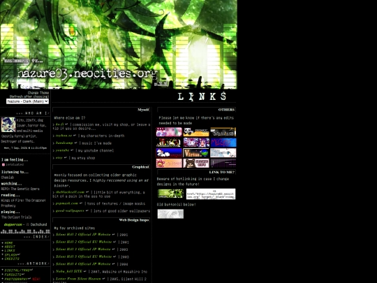 links screenshot