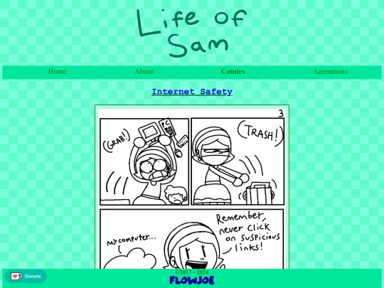 comics/chapters/internetsafety/page/3 screenshot