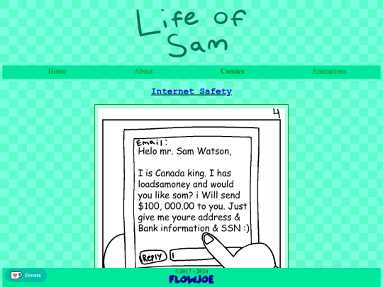 comics/chapters/internetsafety/page/4 screenshot