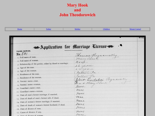 Ancestry/MaryHook screenshot