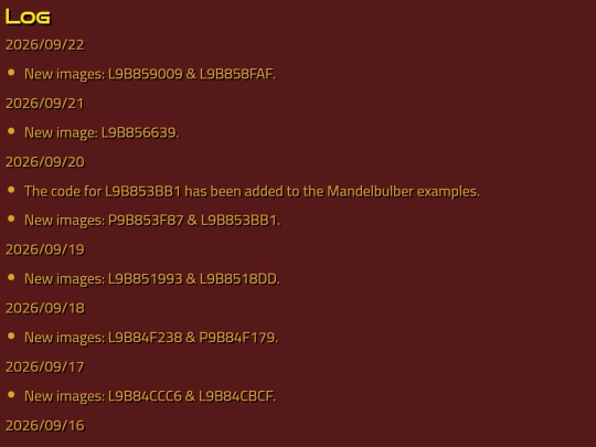 log screenshot
