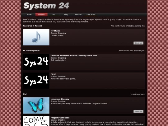projects screenshot