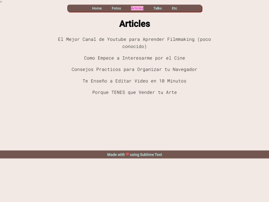 articles screenshot