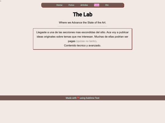 talks/the-lab screenshot