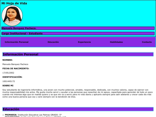 HojaDeVida screenshot