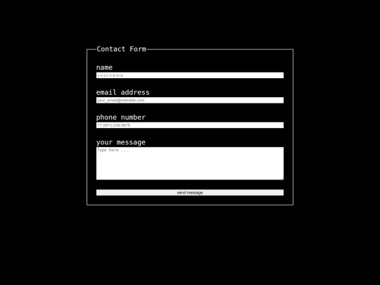 contact screenshot