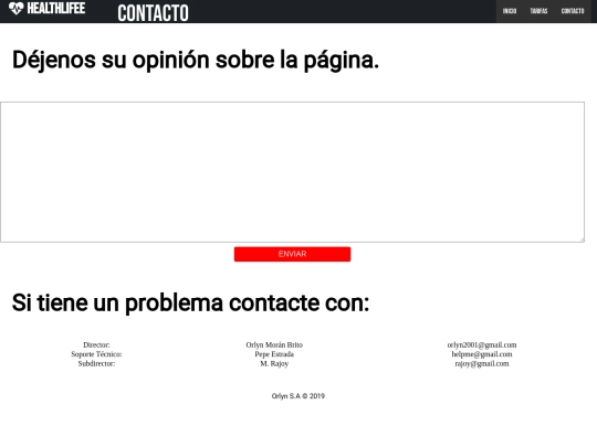 Contacto screenshot