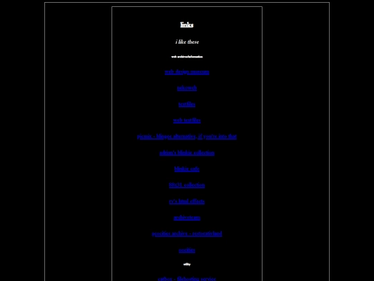 links screenshot
