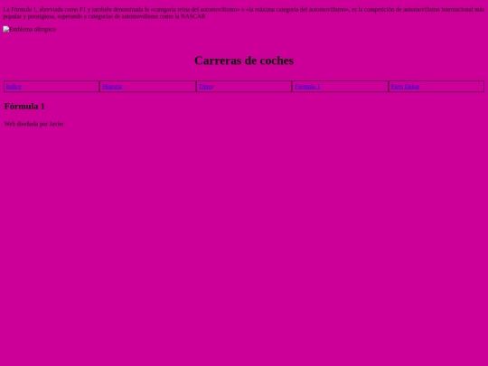 carreras/formula1 screenshot