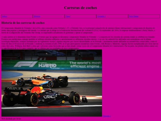 carreras/historia screenshot