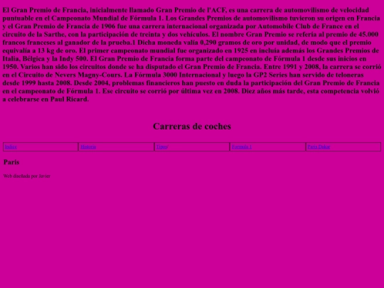 carreras/paris screenshot
