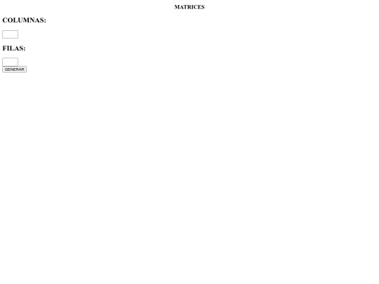 matrices screenshot