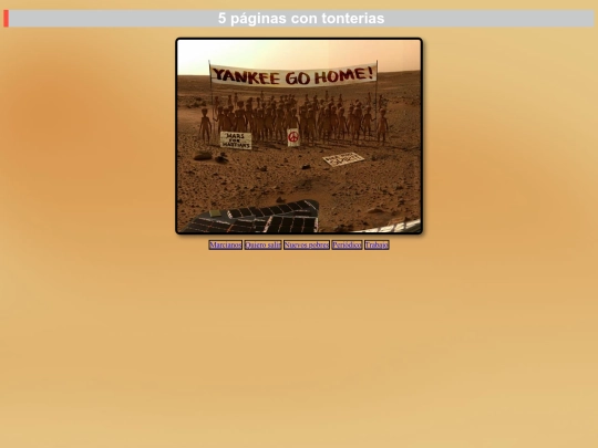 5 paginas. dos versiones/marcianos screenshot