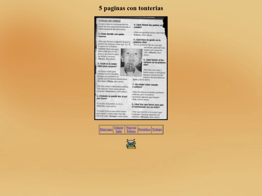 Pagina chorra/periodico screenshot