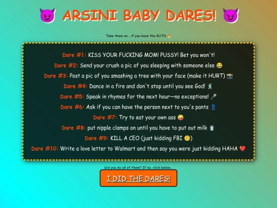 dare screenshot