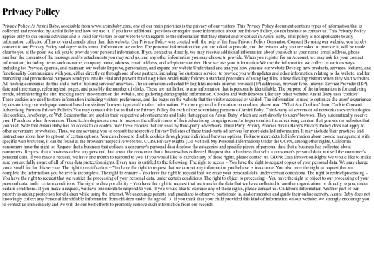 privacypolicy screenshot