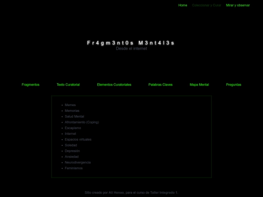 Curaduria/palabras screenshot