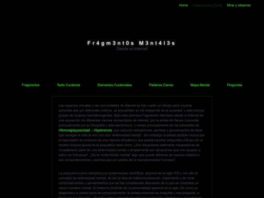 Curaduria/texto screenshot