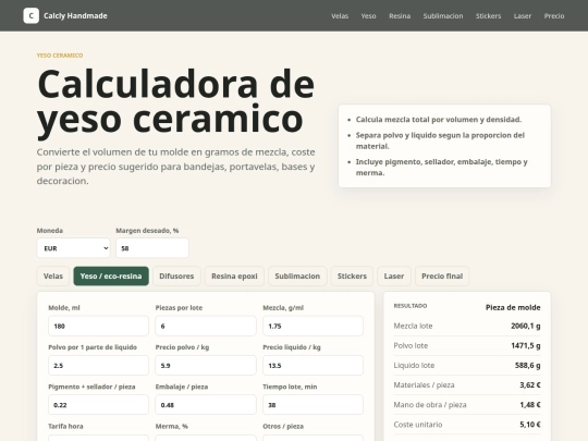 calculadora-yeso-ceramico screenshot
