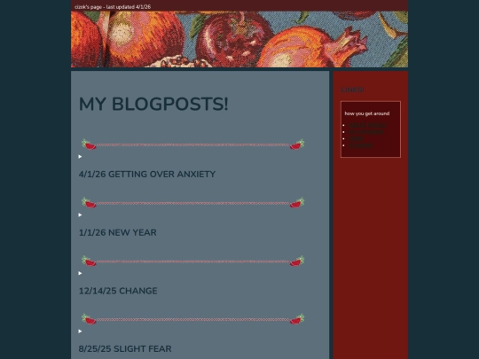 blogposts screenshot