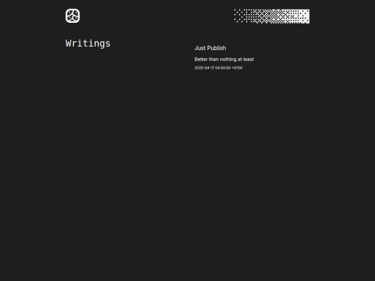 writings screenshot