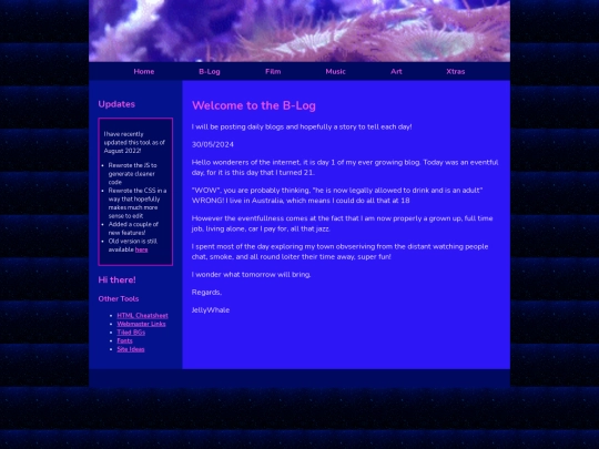 pages/blog screenshot