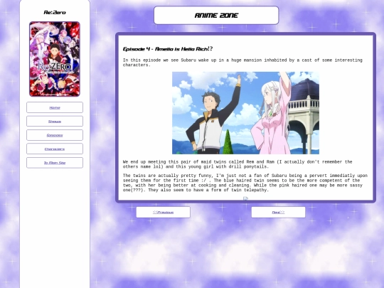 Anime/Shows/ReZero/Ep/4 screenshot