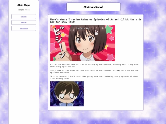 Anime/main screenshot