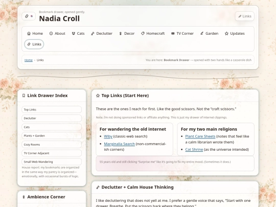 links screenshot