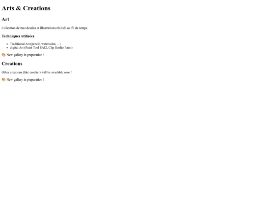 sections/arts screenshot