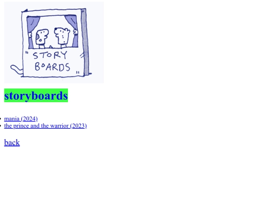 storyboards screenshot