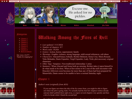 fics/walking-among-the-fires-1 screenshot