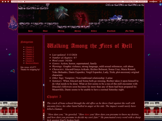 fics/walking-among-the-fires-5 screenshot