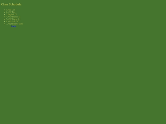 classes screenshot