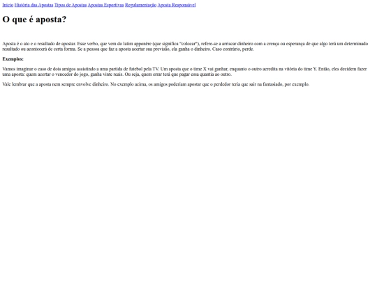 projeto/oqueeaposta screenshot