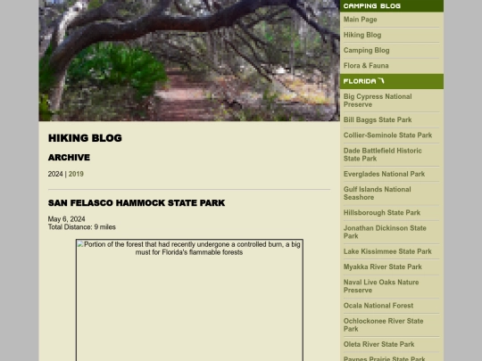 hikingblog screenshot
