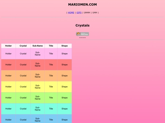 biopage/crystals screenshot