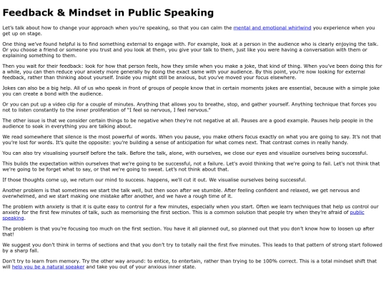 feedbackmindset screenshot