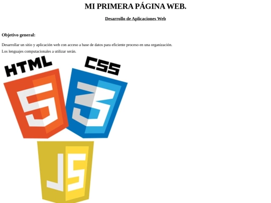 pagina web screenshot