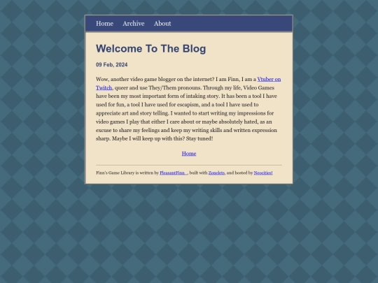 posts/2024-02-09-Welcome-To-The-Blog screenshot