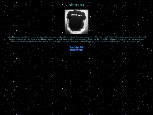 aboutme screenshot