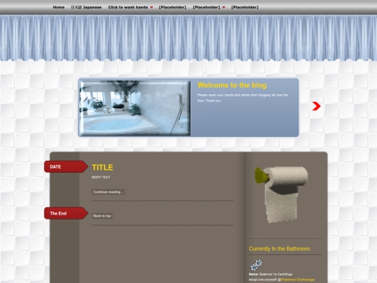 Blog screenshot