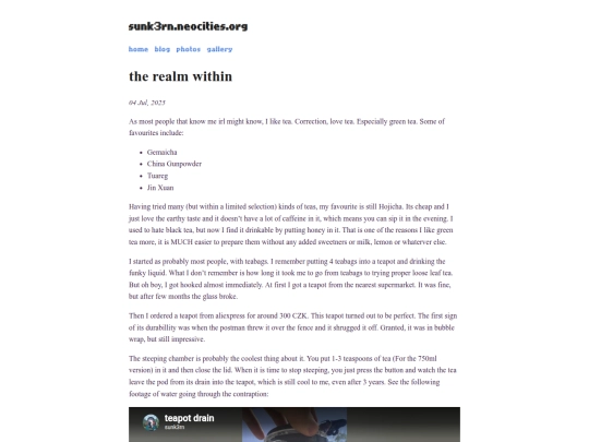 blog/teapot screenshot